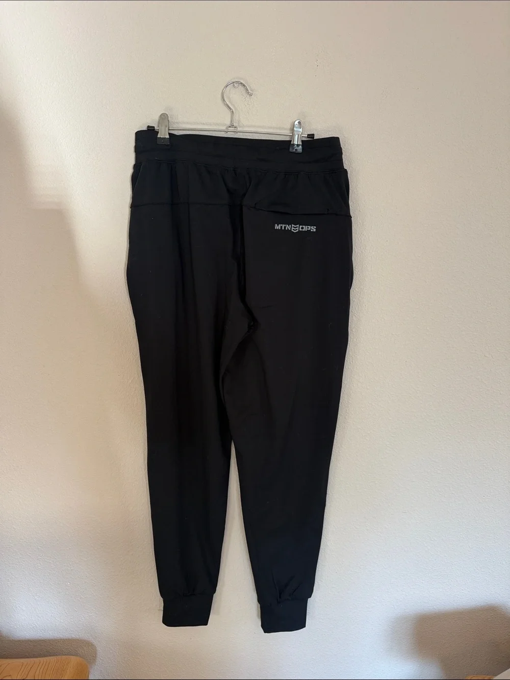 Men's Black Jogger Pants with Drawstring Waist